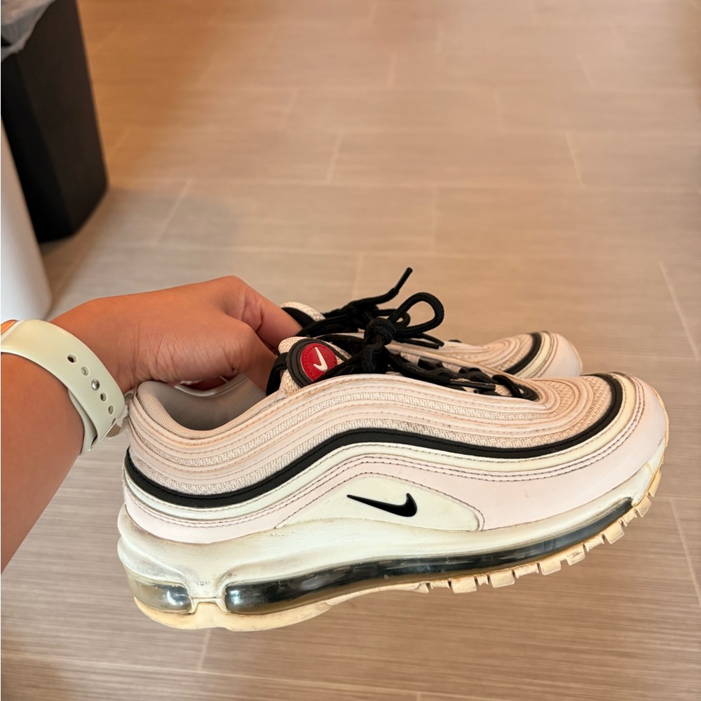Nike Air Max 97 in White/Pink and Black
